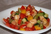 Хлебный салат с помидорами "Панцанелла"